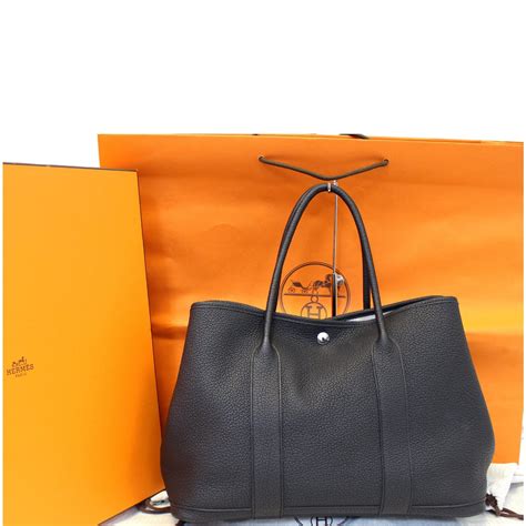 hermes garden party black leather|hermes garden party.